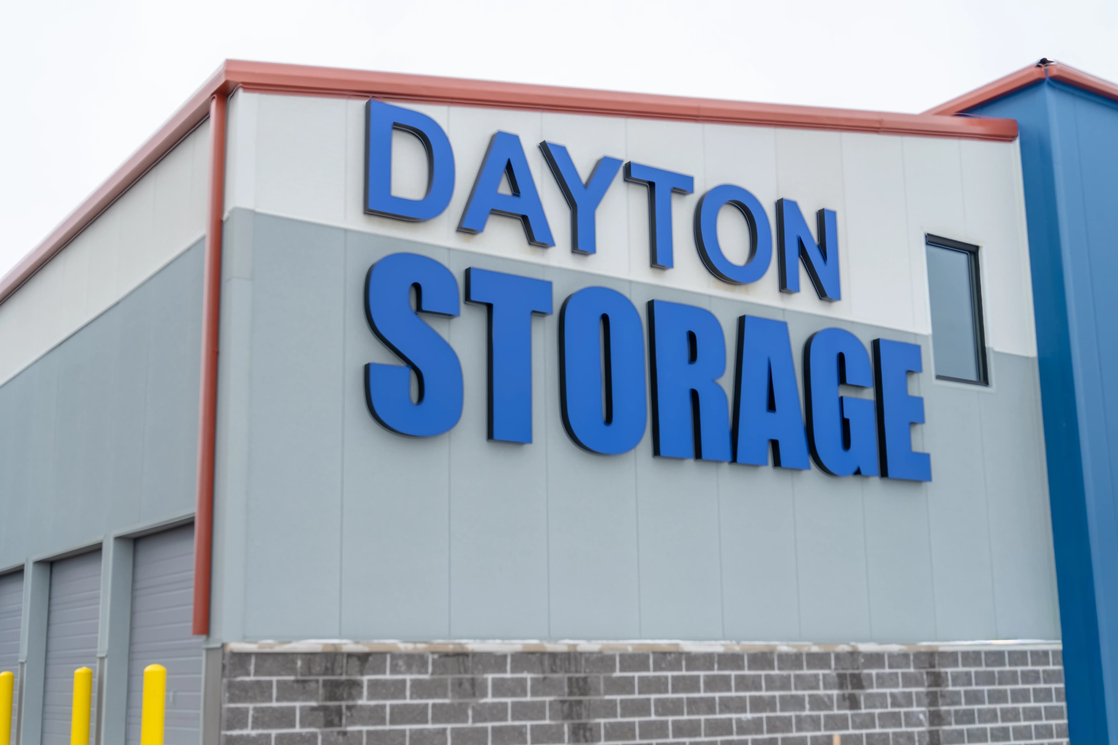 Mini storage steel building exterior