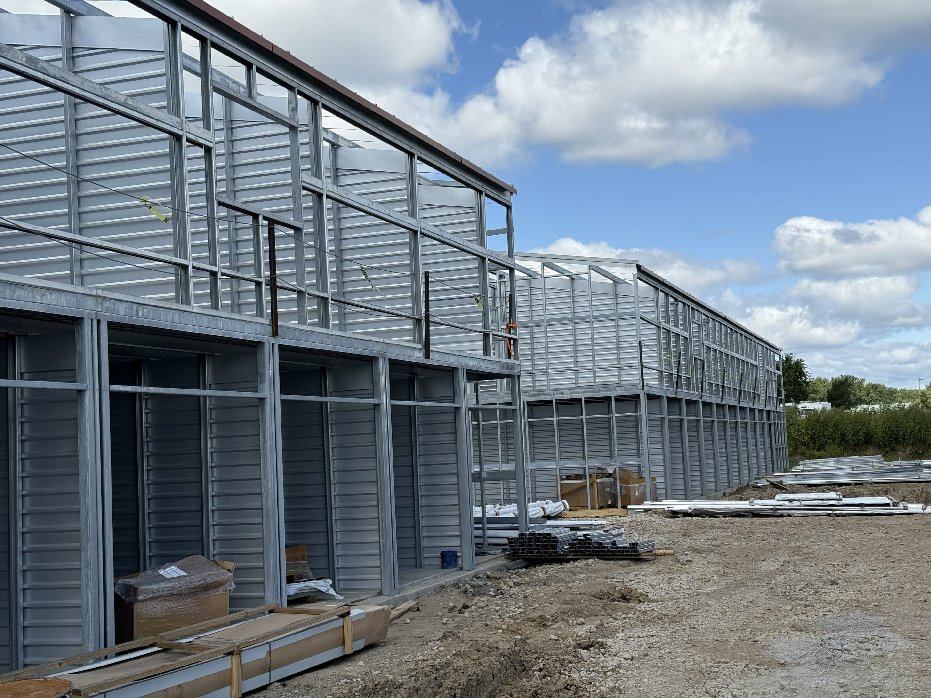 Steel Frame Storage Building Construction