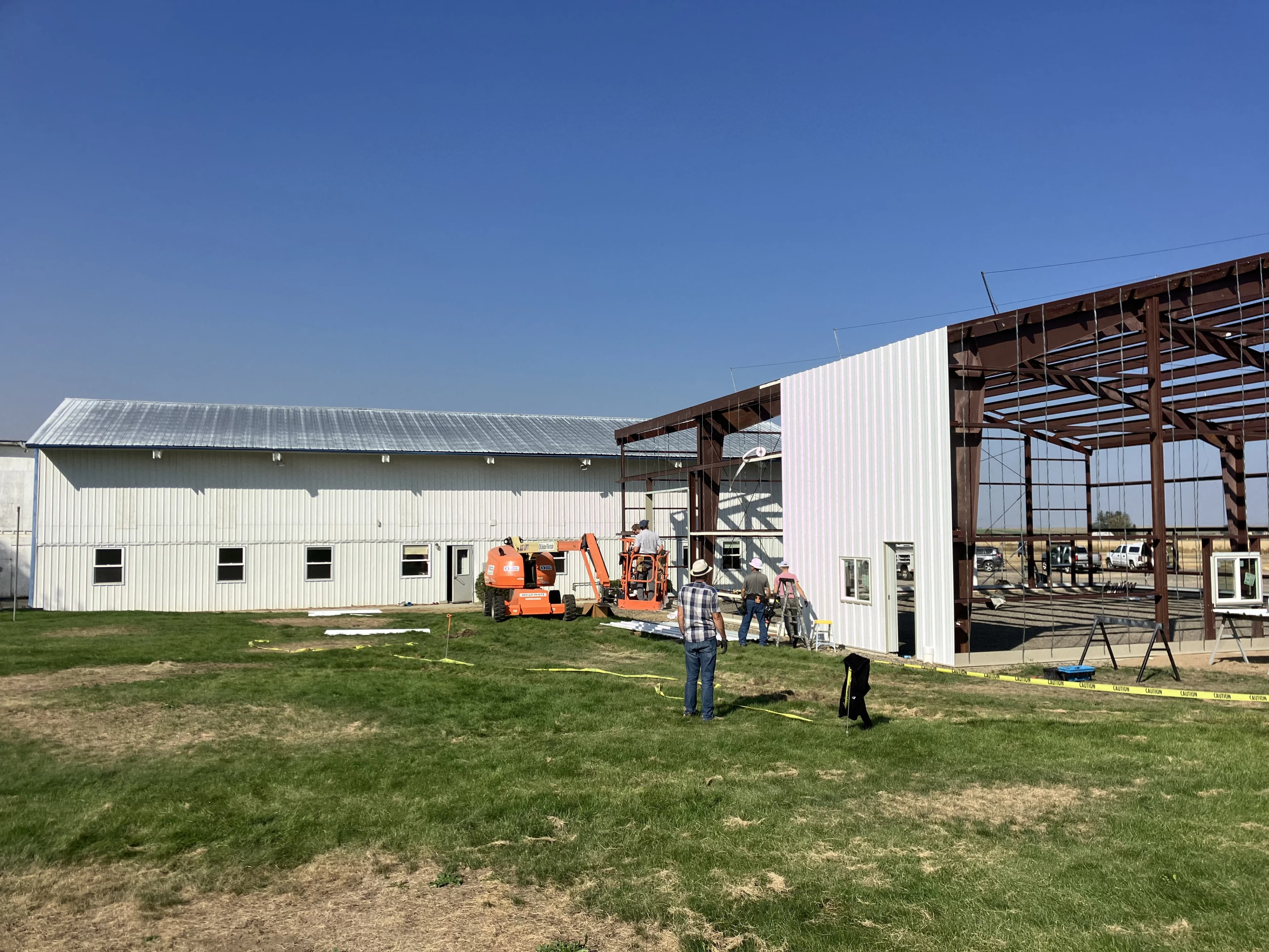 PEMB school building framing and exterior