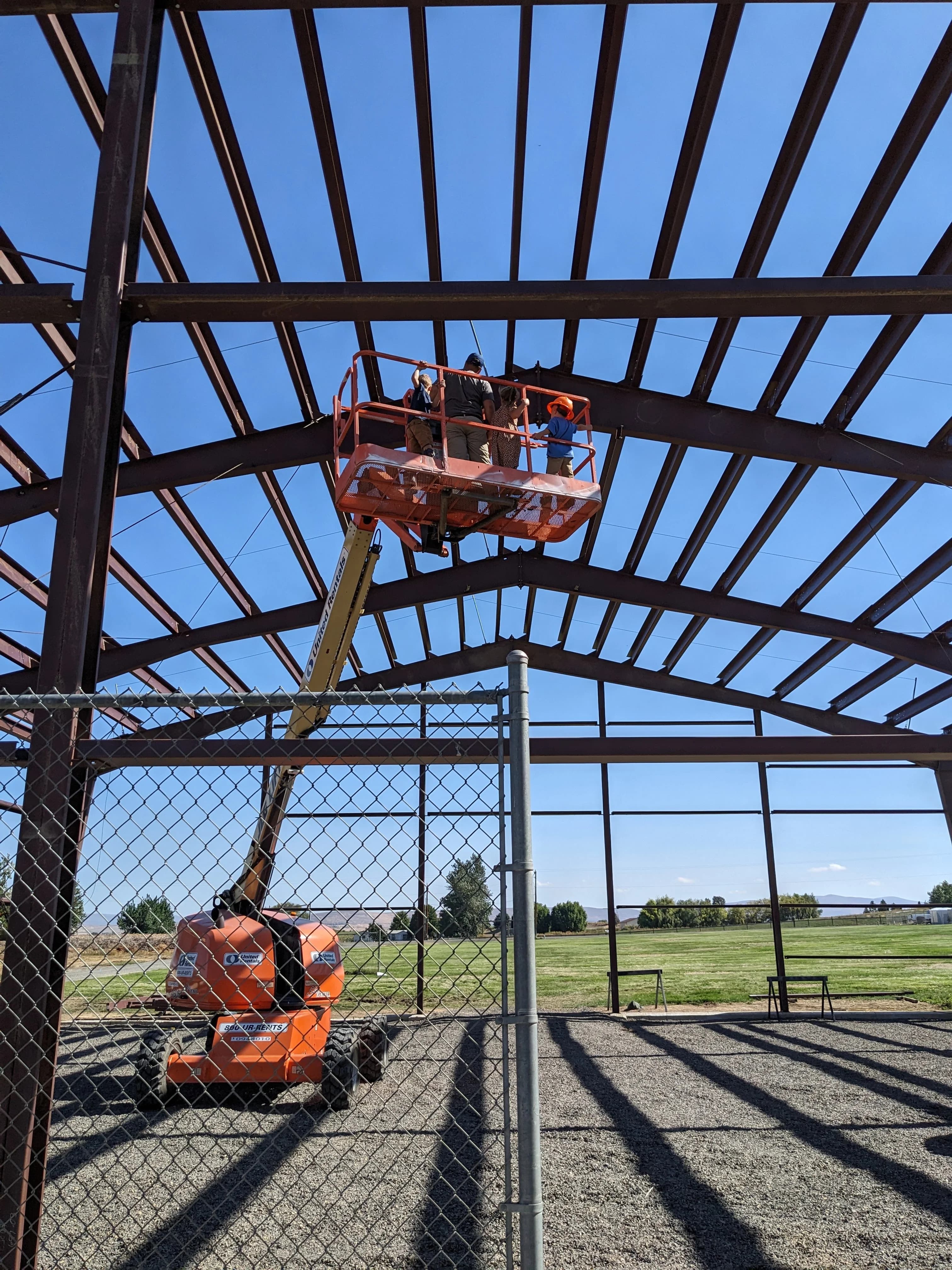 PEMB school building construction progress