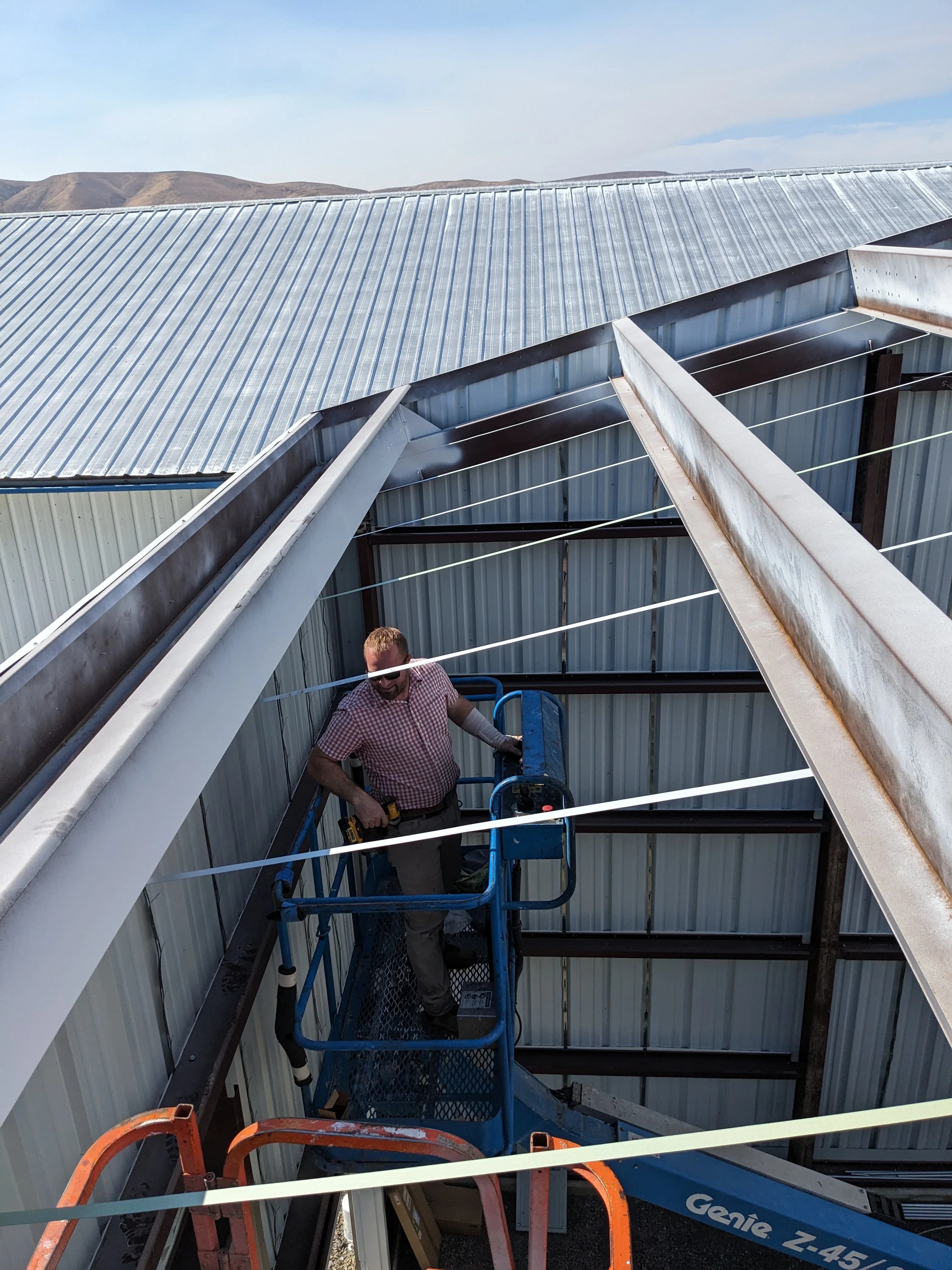 PEMB school building exterior progress