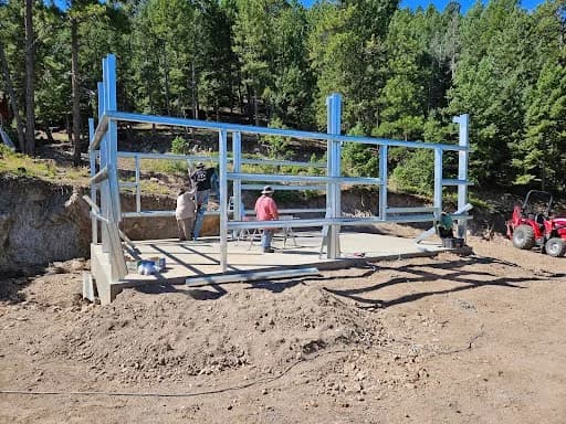 Cold-formed steel personal garage exterior in Morrison, Colorado
